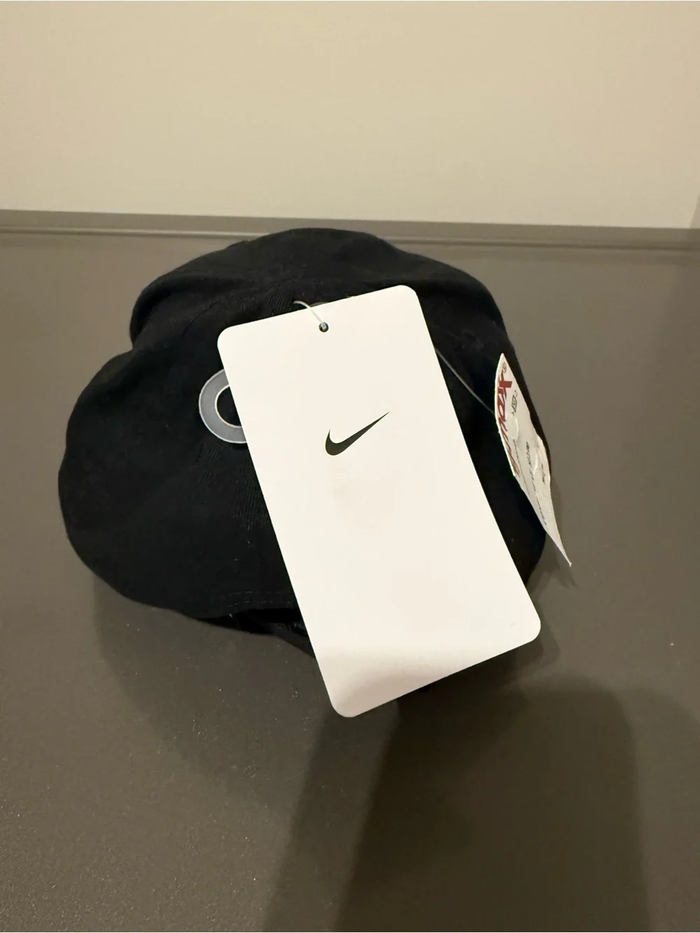 Nike Black Child Club Cap with White Swoosh